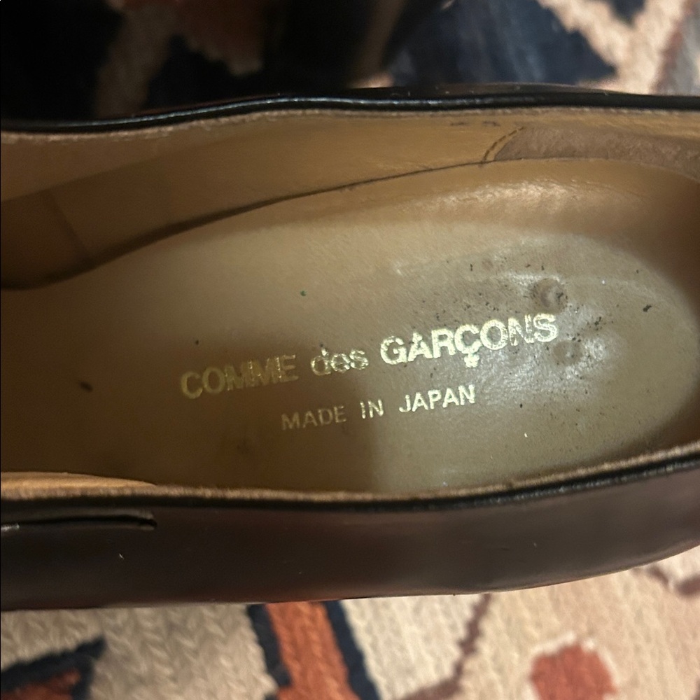 Vintage 90s Comme des Garcons Black Mary Jane Heels Made in Japan - Picture 2 of 7
